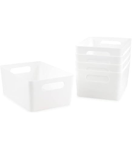 Amazon.com - Isaac Jacobs 3-Pack Large Clear Storage Bins (11” L x